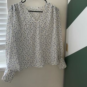 Amour vert flower pattern blouse